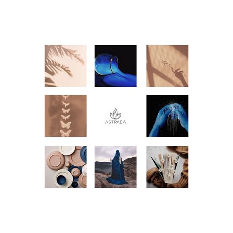 Brown and Blue Mood Board