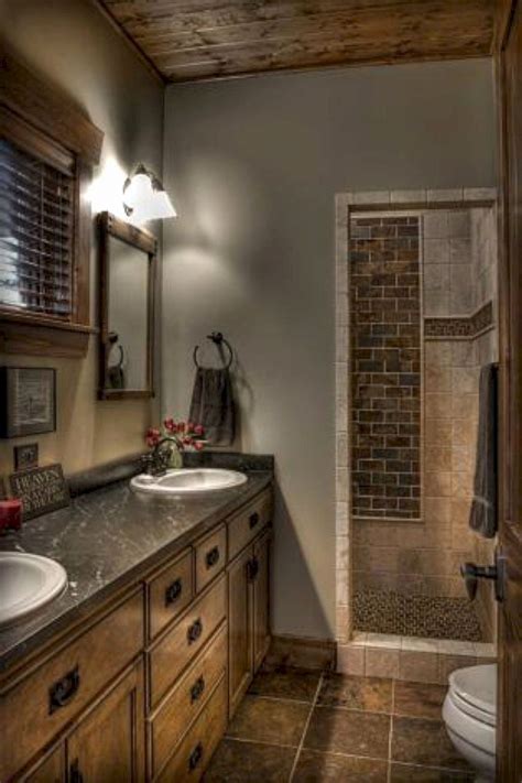 Brown and Grey Bathroom