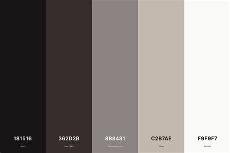 Brown and Grey Color Palette