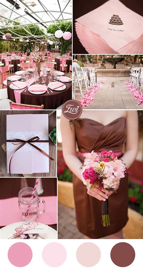 Brown and Pink Wedding