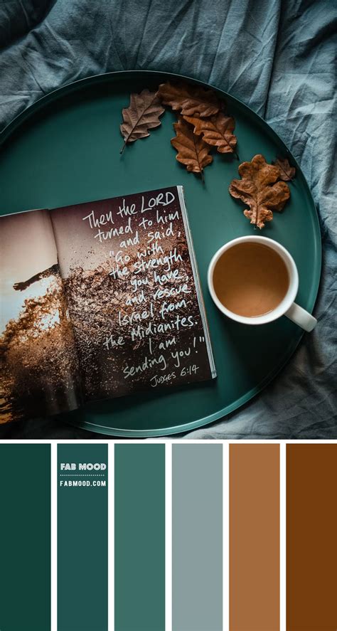 Brown and Teal Color Palette Ideas