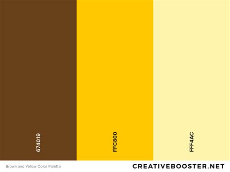 Brown and Yellow Color Palettes