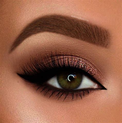 Brown eyes with smoky eyeshadow