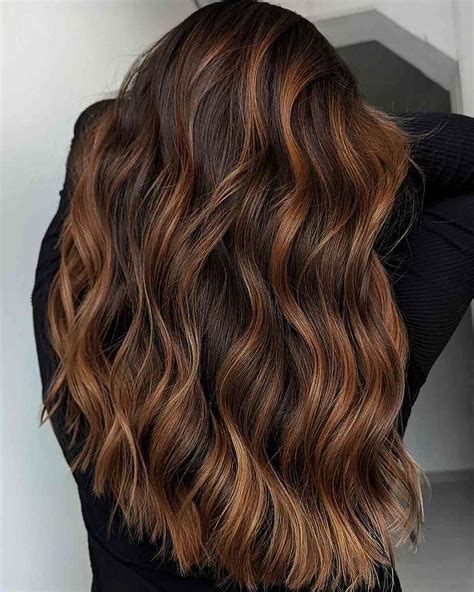 Brown hair color with highlights