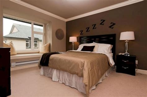 Brown palette paint bedroom