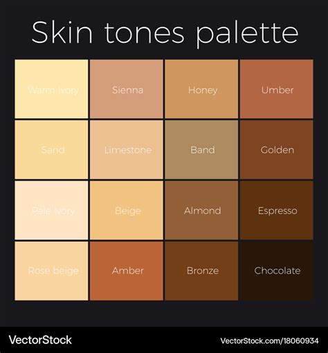 Brown skin color palette 5