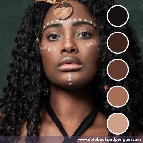 Brown skin color palette 8