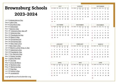 Brownsburg Schools Calendar and Academic Success