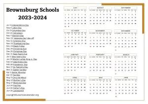 Brownsburg Schools Calendar Image 10