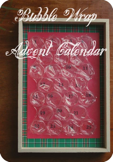 Bubble Advent Calendar DIY Projects