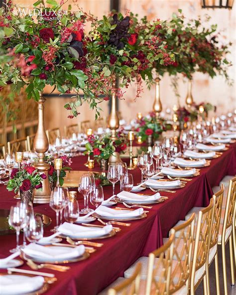 Burgundy Wedding Decor Inspiration