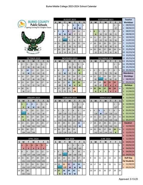 Burke County Schools Calendar