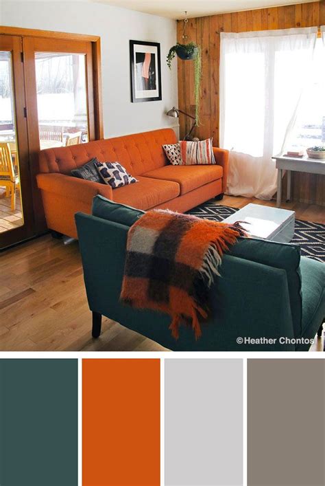 Burnt Orange and Turquoise Combination