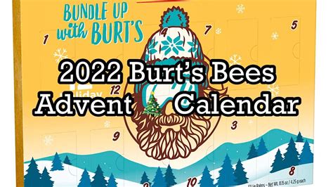 Burt's Bees advent calendar