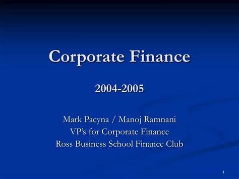 Business and Finance in 2004