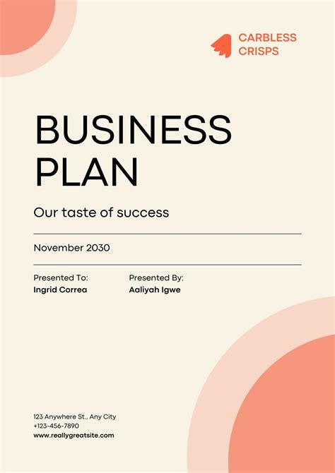 Description of Business Template Printables