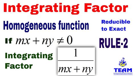 Integrating Factor in Calculus 3