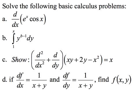 Calculus Problems