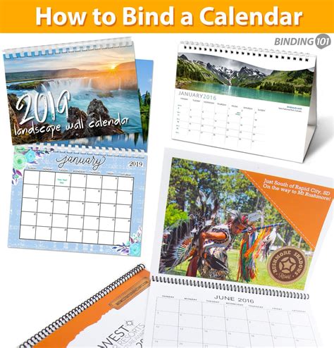 Calendar binding ideas