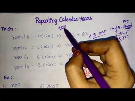 Calendar cycles and repetition