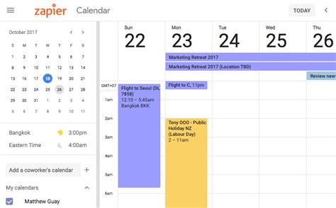 Calendar Features