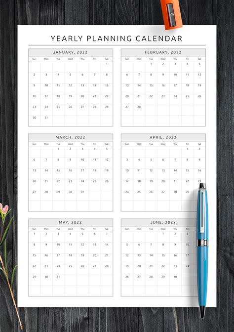 Calendar Guide Template