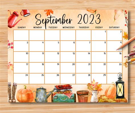 Calendar Ideas for September