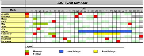 Calendar Macro Settings