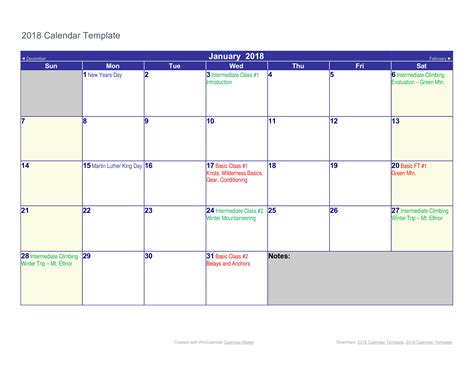 Calendar Printable for Business