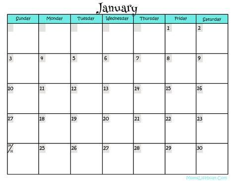 2025 calendar printable