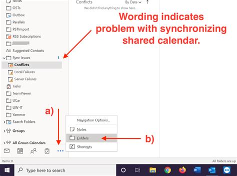 Description of Calendar Sync Issues