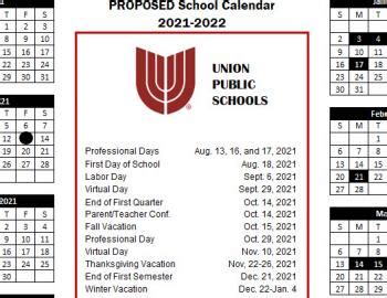 Calendar Union School District News and Updates