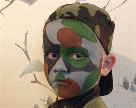 Camouflage Face Paint Design 1