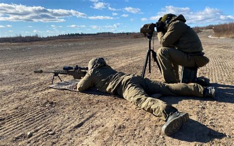 Canadian sniper corps in training