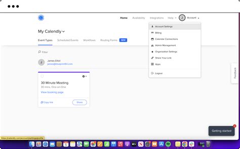 Cancel Calendly using the Dashboard