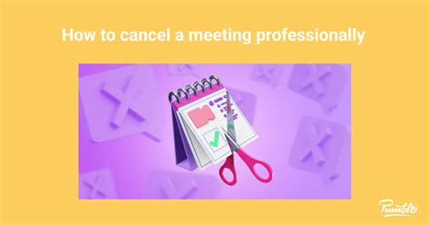 Canceling a meeting