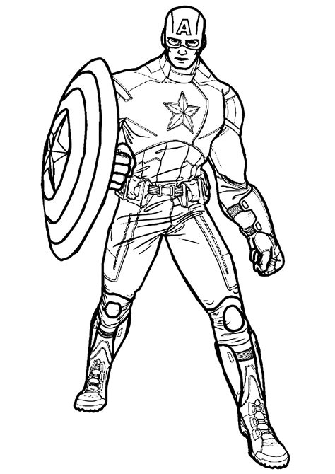 Captain America Printable