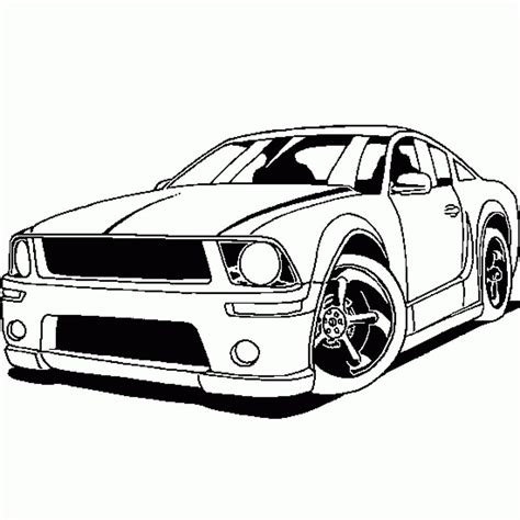 Car coloring page books for kids