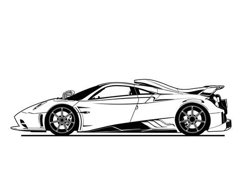 Car silhouette coloring page