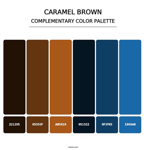 Caramel Brown Palette