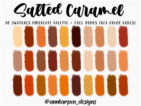 Caramel Color Palette 2