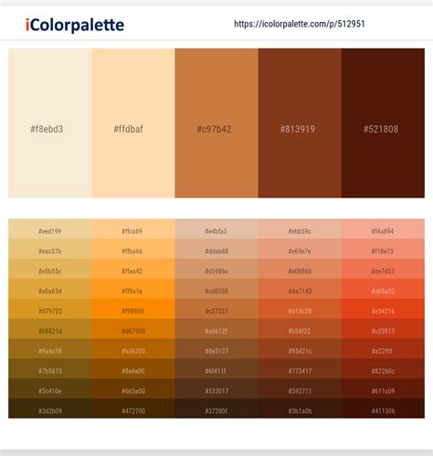 Caramel Color Palette 5