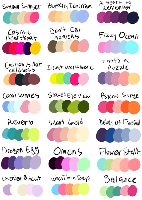 Watercolor Wonders Color Palette