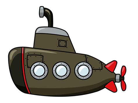 Cartoon Submarine Drawing