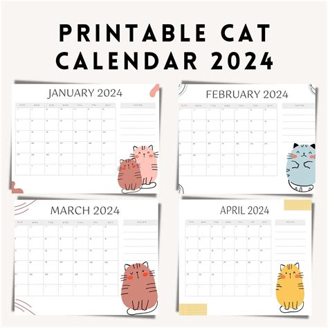 Cat Calendar Ideas