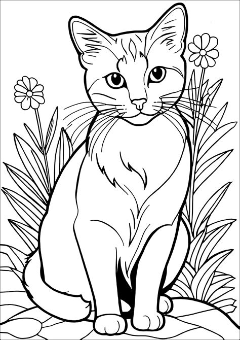 Cat Coloring Pages for Kids