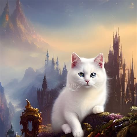 Cat in fantasy world