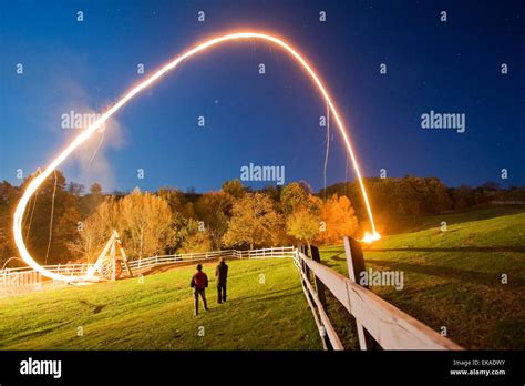 Catapult Launching Fireball