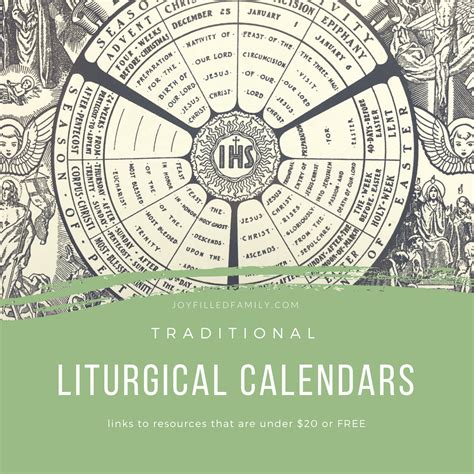 Catholic Liturgical Calendar Traditions