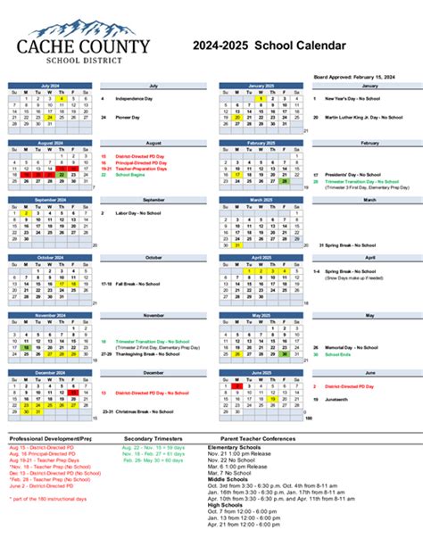 Benefits of CCSD15 Calendar